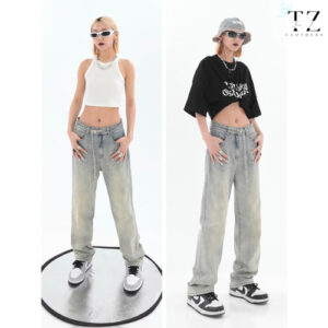 Quần jean ống xuông đồ đôi 02 TeenZ Clothes