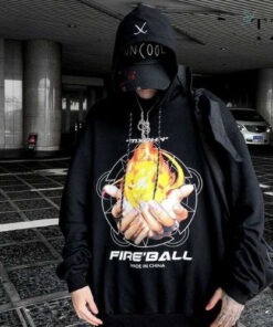 Áo hoodie Teenzclothes in hình bàn tay ngọn lửa Fire Ball