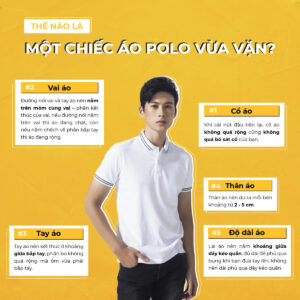 một chiếc áo polo vừa vặn