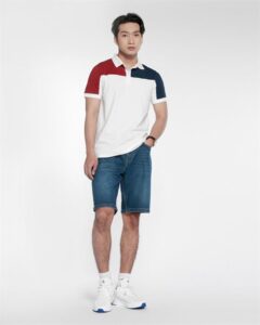 Áo polo nam phối quần short